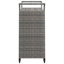 vidaXL szürke polyrattan bárkocsi fiókkal 100 x 45 x 97 cm