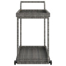 vidaXL szürke polyrattan bárkocsi 100 x 45 x 83 cm