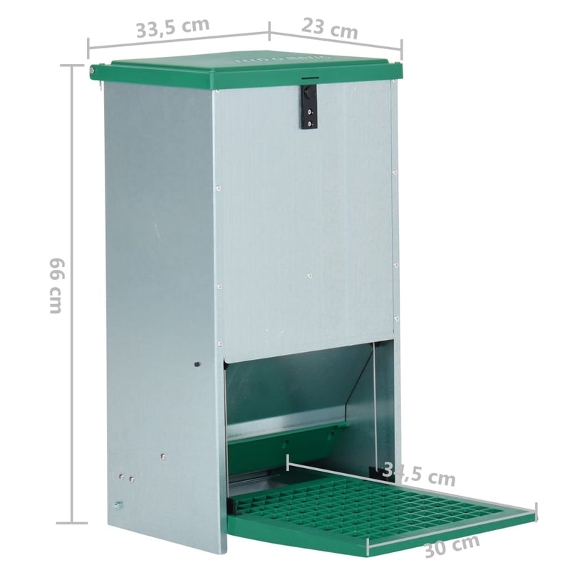 vidaXL Feedomatic automatikus pedálos baromfietető 20 kg