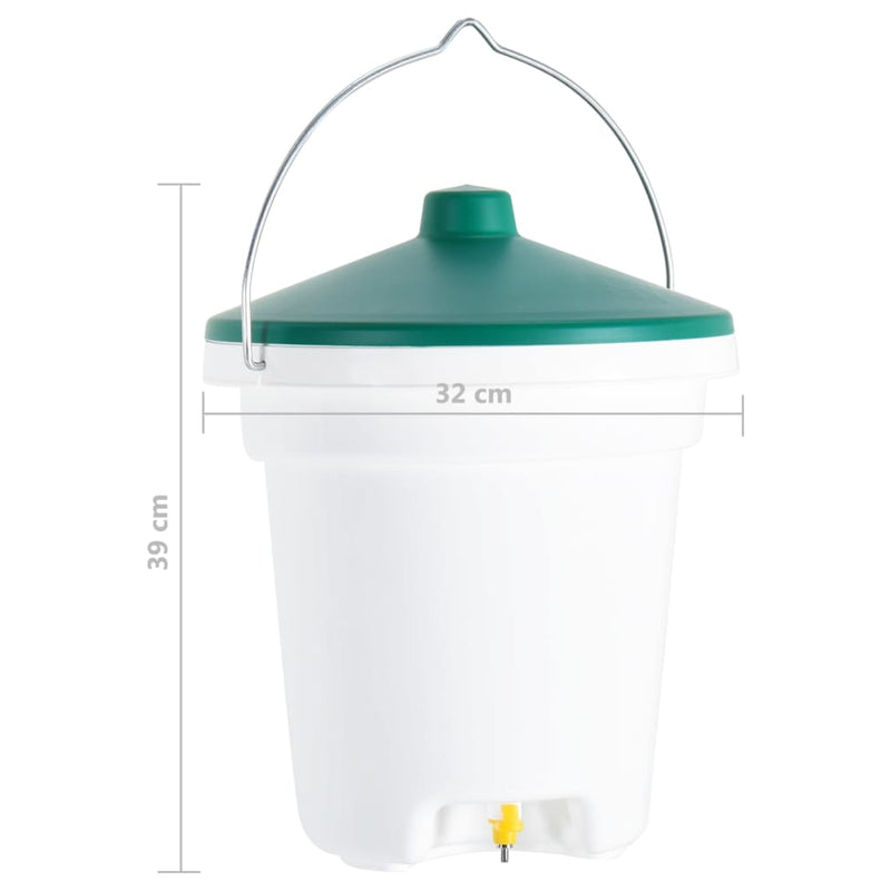 171450 vidaXL baromfiitató cumival 12 l