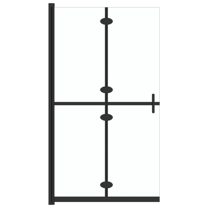 vidaXL átlátszó ESG üveg összecsukható zuhanyfal 70 x 190 cm