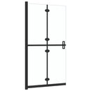 vidaXL átlátszó ESG üveg összecsukható zuhanyfal 110 x 190 cm