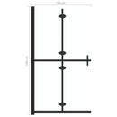 vidaXL átlátszó ESG üveg összecsukható zuhanyfal 120 x 190 cm