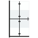 vidaXL selyemmatt ESG üveg összecsukható zuhanyfal 70 x 190 cm