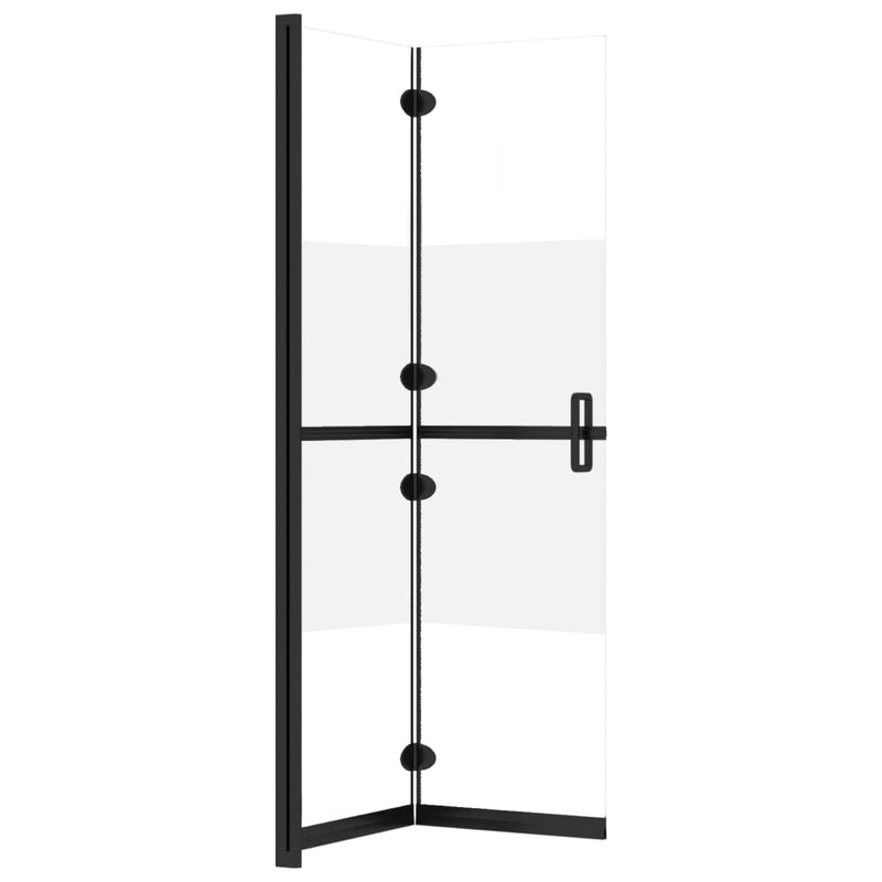 vidaXL selyemmatt ESG üveg összecsukható zuhanyfal 70 x 190 cm