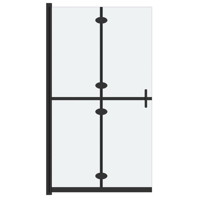 vidaXL ESG tejüveg összecsukható zuhanyfal 80 x 190 cm