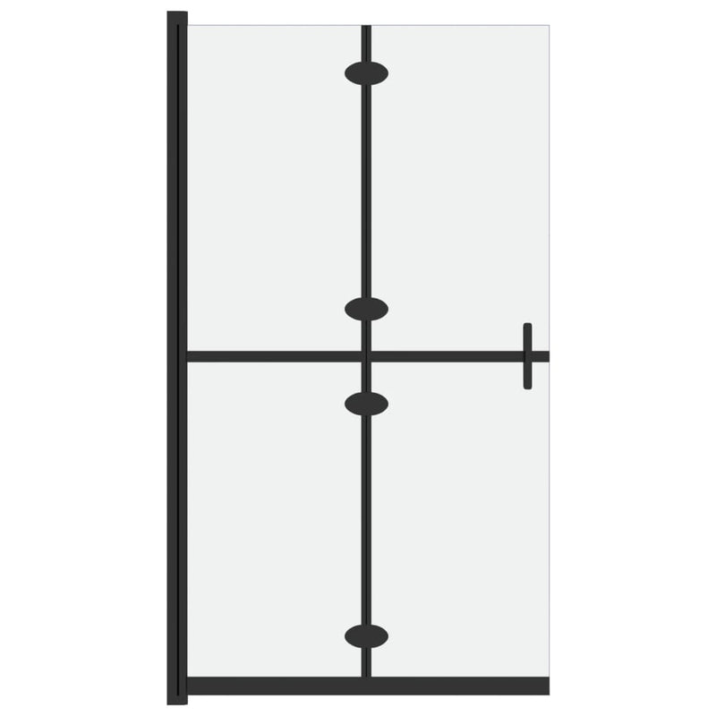 vidaXL ESG tejüveg összecsukható zuhanyfal 100 x 190 cm