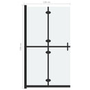 vidaXL ESG tejüveg összecsukható zuhanyfal 120 x 190 cm