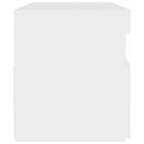 vidaXL fehér éjjeliszekrény LED-lámpákkal 60x35x40 cm szerelt fa