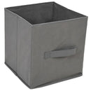 vidaXL acél tárolószekrény 3 szürke szövetfiókkal 34 x 34 x 101 cm