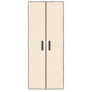 vidaXL krémszínű szövet cipősszekrény 60 x 30 x 166 cm