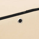 vidaXL krémszínű szövet cipősszekrény 60 x 30 x 166 cm