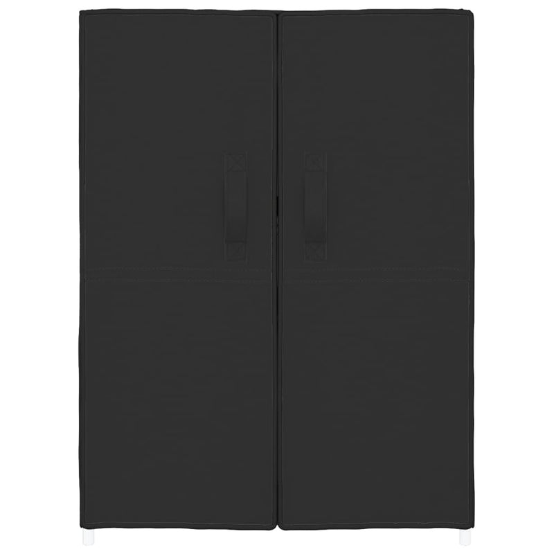 vidaXL fekete szövet cipősszekrény 60 x 28 x 90 cm