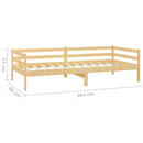 vidaXL tömör fenyőfa kanapéágy 90 x 200 cm