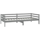 vidaXL szürke tömör fenyőfa kanapéágy 90 x 200 cm