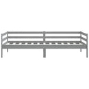vidaXL szürke tömör fenyőfa kanapéágy 90 x 200 cm