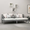 vidaXL szürke tömör fenyőfa kanapéágy 90 x 200 cm