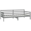 vidaXL szürke tömör fenyőfa kanapéágy 90 x 200 cm