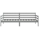 vidaXL szürke tömör fenyőfa kanapéágy 90 x 200 cm