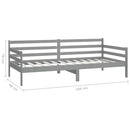 vidaXL szürke tömör fenyőfa kanapéágy 90 x 200 cm