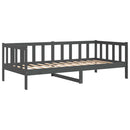 vidaXL szürke tömör fenyőfa kanapéágy 90 x 200 cm