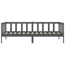 vidaXL szürke tömör fenyőfa kanapéágy 90 x 200 cm