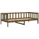 vidaXL mézbarna tömör fenyőfa kanapéágy 90 x 200 cm