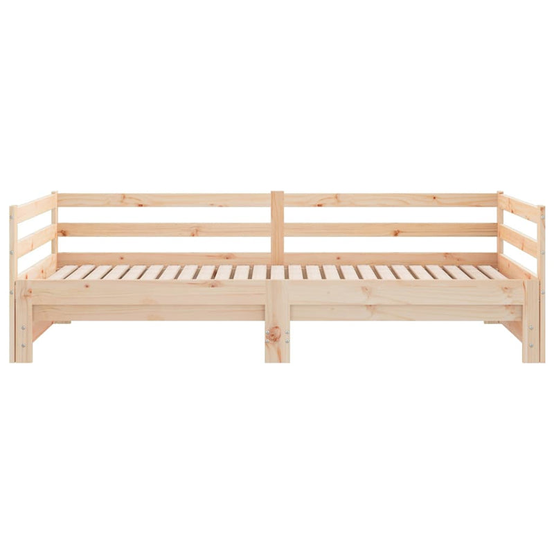 vidaXL tömör fenyőfa kihúzható kanapéágy 2 x (90 x 200) cm