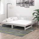vidaXL fehér tömör fenyőfa kihúzható kanapéágy 2 x (90 x 200) cm