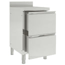 vidaXL 2 db 2 fiókos kereskedelmi konyhaszekrény 50x60x96 cm