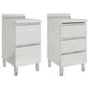 vidaXL 2 db rozsdamentes acél konyhaszekrény 50x60x96 cm