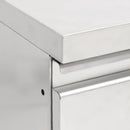 vidaXL 2 db rozsdamentes acél konyhaszekrény 50x60x96 cm