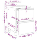 vidaXL 2 db rozsdamentes acél konyhaszekrény 50x60x96 cm