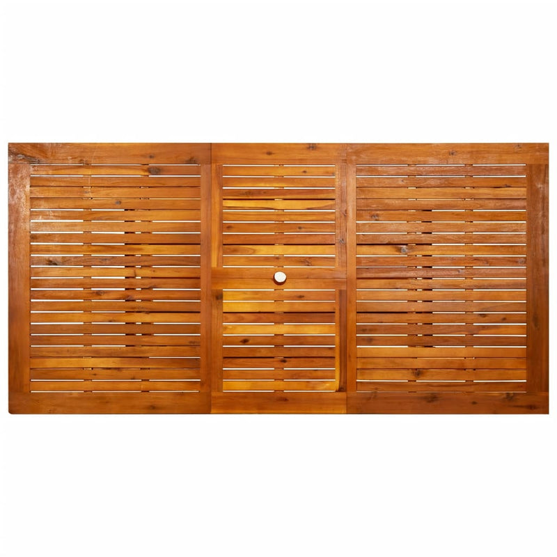 vidaXL tömör akácfa kerti étkezőasztal (150-200) x 100 x 75 cm