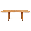 vidaXL tömör akácfa kerti étkezőasztal (150-200) x 100 x 75 cm