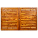 vidaXL tömör akácfa kerti étkezőasztal (150-200) x 100 x 75 cm