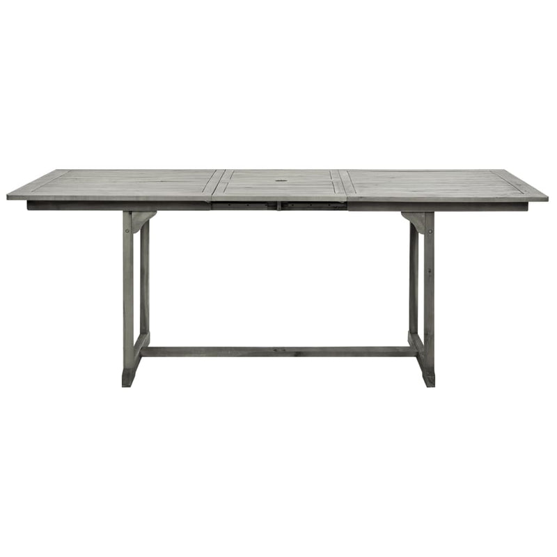 vidaXL tömör akácfa kerti étkezőasztal (150-200) x 100 x 75 cm
