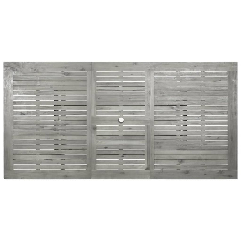 vidaXL tömör akácfa kerti étkezőasztal (150-200) x 100 x 75 cm