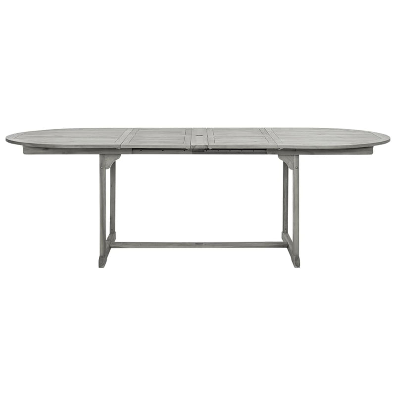 vidaXL tömör akácfa kerti étkezőasztal (160-240) x 100 x 75 cm