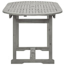 vidaXL tömör akácfa kerti étkezőasztal (120-170) x 80 x 75 cm