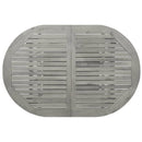 vidaXL tömör akácfa kerti étkezőasztal (120-170) x 80 x 75 cm