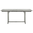 vidaXL tömör akácfa kerti étkezőasztal (120-170) x 80 x 75 cm