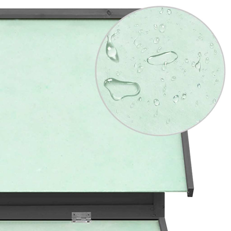 vidaXL szürke-fehér tömör fenyőfa tyúkól 150 x 96 x 110 cm