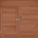 vidaXL mokkaszínű-fehér tömör fenyőfa tyúkól 150 x 96 x 110 cm