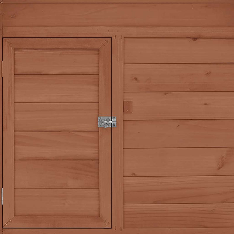 vidaXL mokkaszínű-fehér tömör fenyőfa tyúkól 150 x 96 x 110 cm