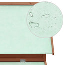 vidaXL mokkaszínű-fehér tömör fenyőfa tyúkól 150 x 96 x 110 cm