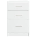 vidaXL fehér szerelt fa éjjeliszekrény 40 x 40 x 63 cm