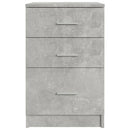 vidaXL betonszürke szerelt fa éjjeliszekrény 40 x 40 x 63 cm