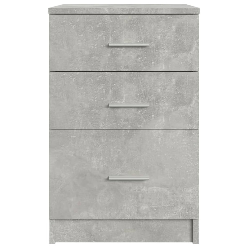 vidaXL betonszürke szerelt fa éjjeliszekrény 40 x 40 x 63 cm