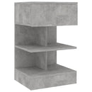 vidaXL 2 db betonszürke éjjeliszekrény 40 x 35 x 65 cm